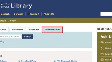 jumbosearch|Tufts Libraries .